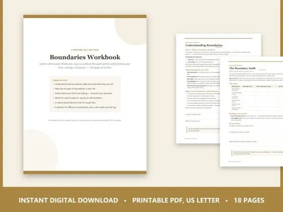 Boundaries Workbook preview