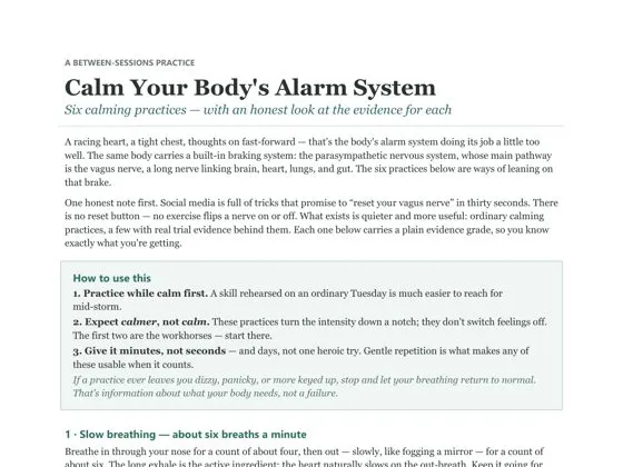 Calm Your Body's Alarm System preview