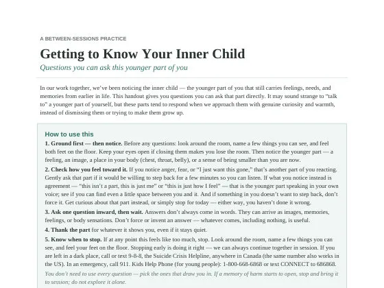 Getting to Know Your Inner Child preview