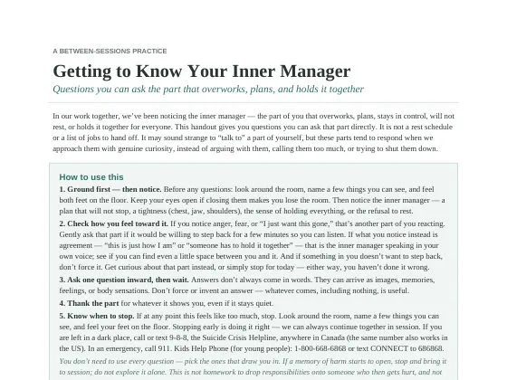 Getting to Know Your Inner Manager preview