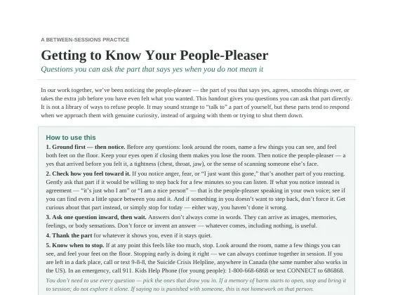 Getting to Know Your People-Pleaser preview
